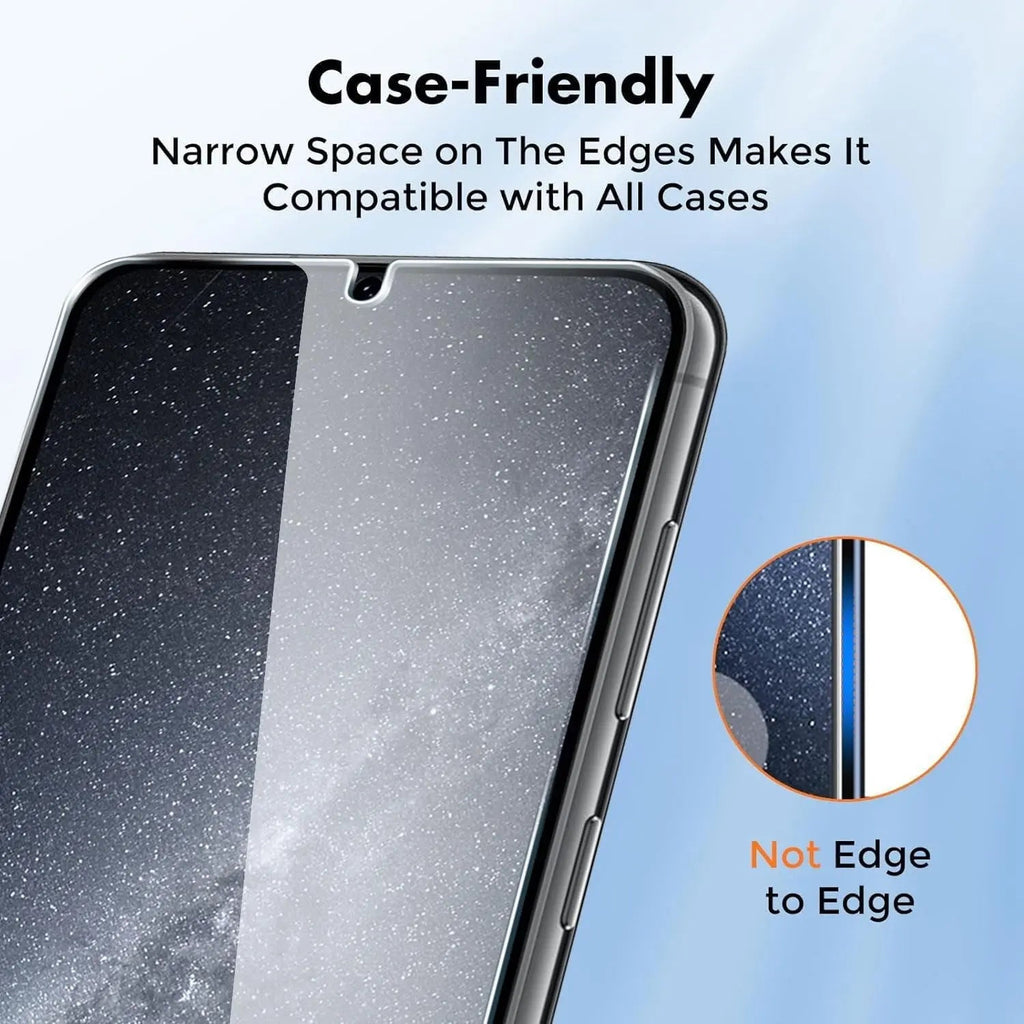 Entronix Clear Screen Protector Compatible with Galaxy S22 Ultra - 2-Piece Combo