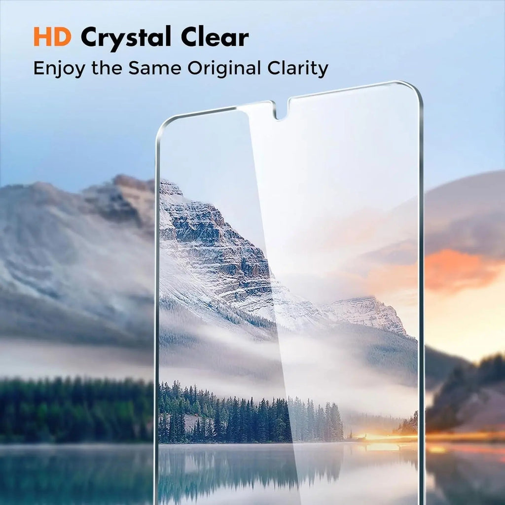 Entronix Clear Screen Protector Compatible with Galaxy S21 Plus - 3-Piece Combo
