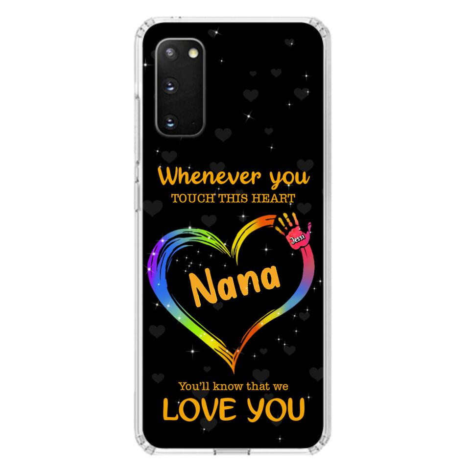 Personalized Phone Case - Whenever You Touch This Heart, You'll Know That We Love You - Case For Iphone and Samsung
