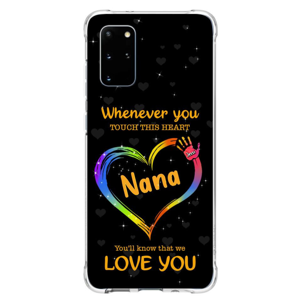 Personalized Phone Case - Whenever You Touch This Heart, You'll Know That We Love You - Case For Iphone and Samsung