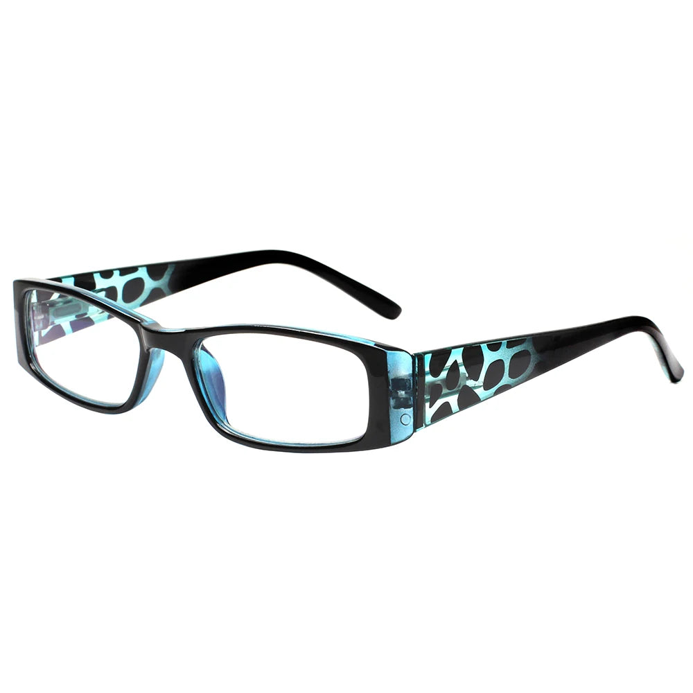 Reading Glasses Ladies Quality Fashion Rectangular Frame with Comfort Spring Hinge Reader Eyeglasses for Women 2.0 3.0 4.0 5.0