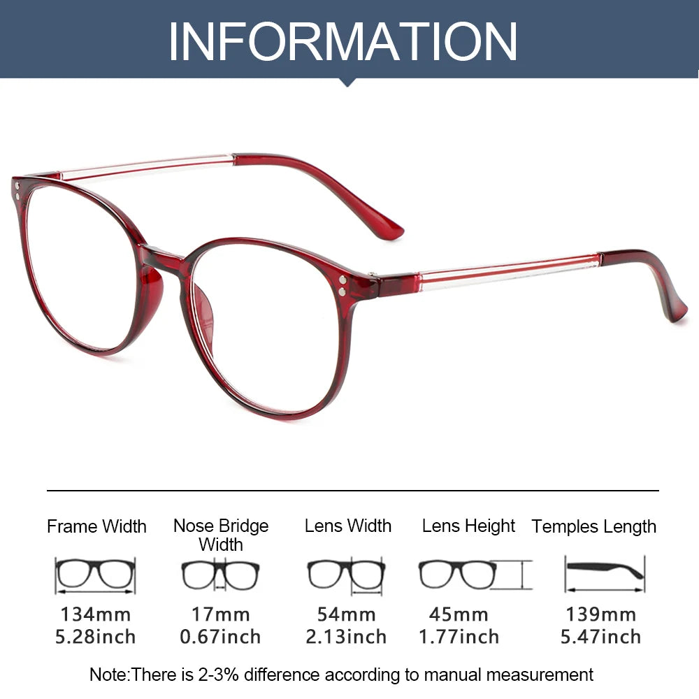Reading Glasses Men Women Presbyopic Eyeglasses Fashion Glasses For Sight With Diopters Oculos +1 +1.5 +2 +2.5 +3 +3.5 +4.0