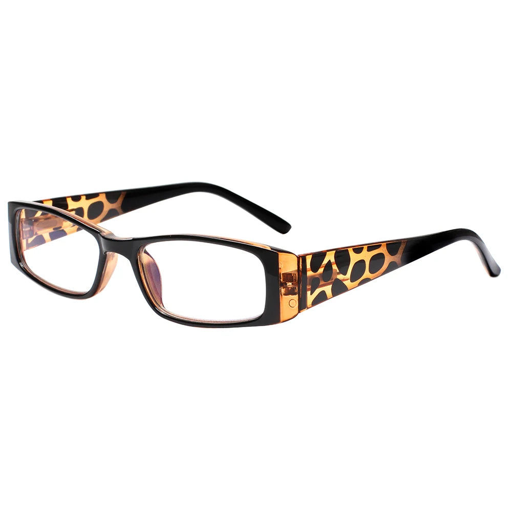 Reading Glasses Ladies Quality Fashion Rectangular Frame with Comfort Spring Hinge Reader Eyeglasses for Women 2.0 3.0 4.0 5.0