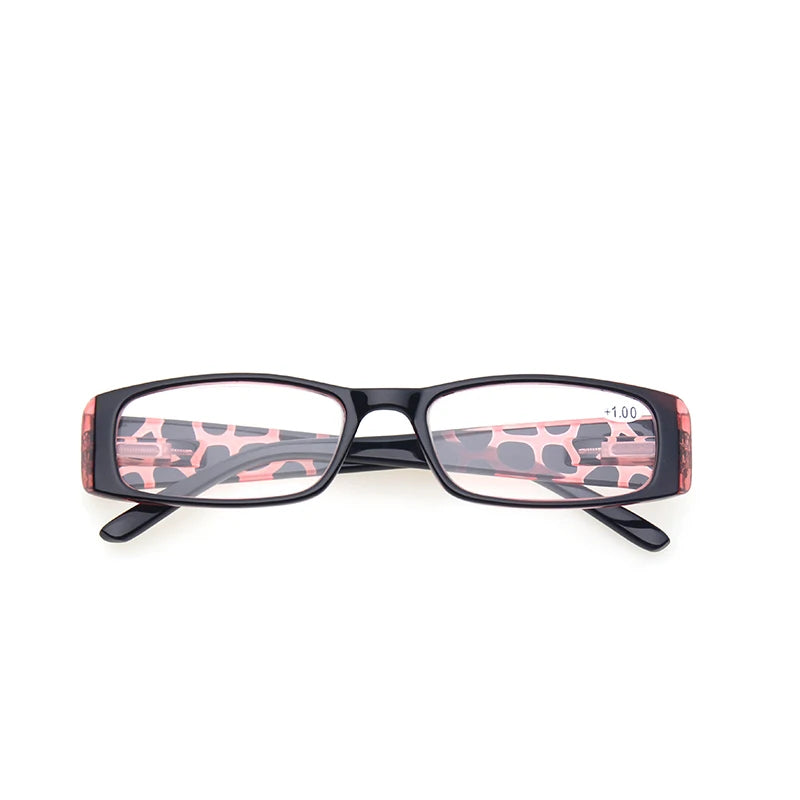Reading Glasses Ladies Quality Fashion Rectangular Frame with Comfort Spring Hinge Reader Eyeglasses for Women 2.0 3.0 4.0 5.0