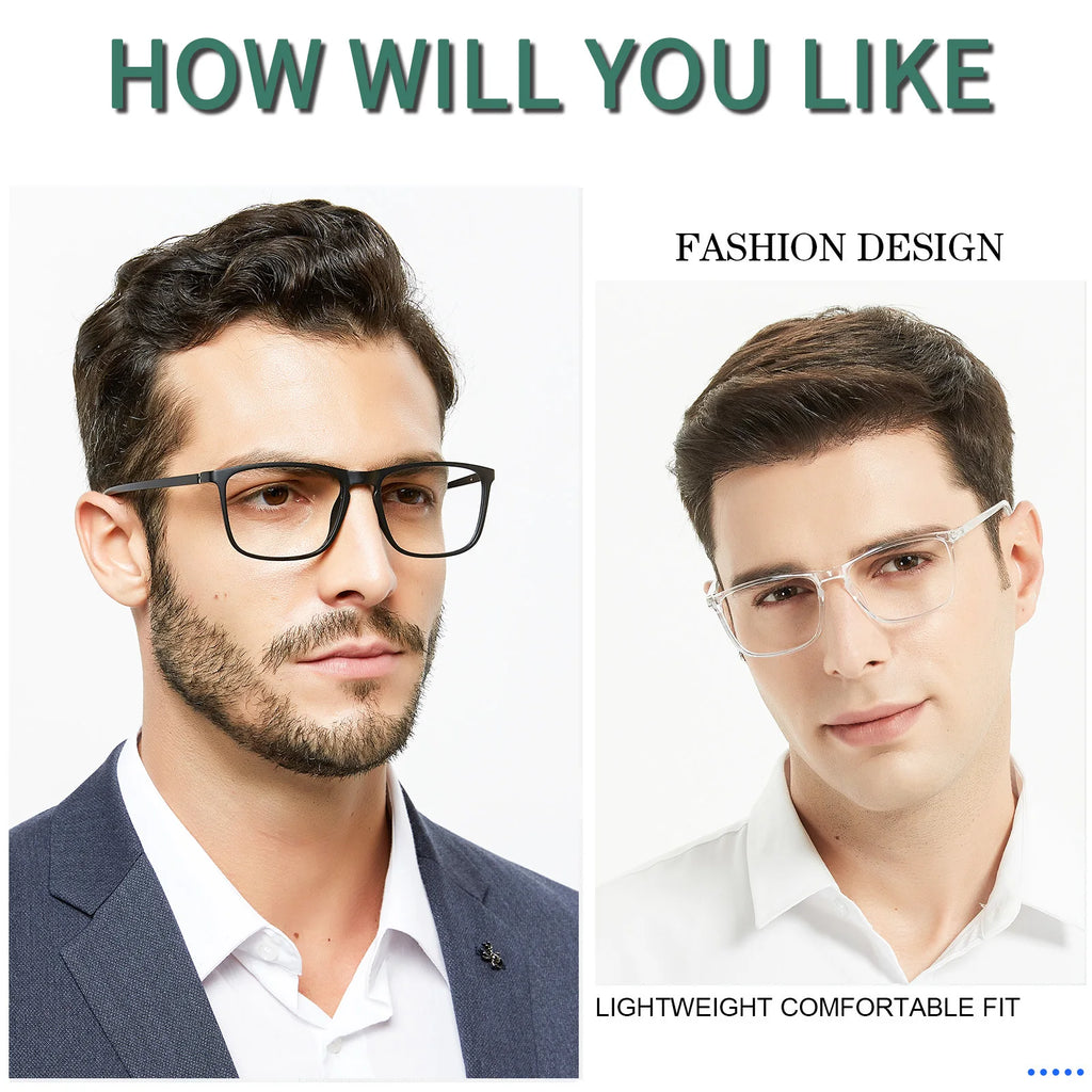 Reading Glasses Men Fashion Eyeglasses Reading Sunglasses Magnifying Eyewear Presbyopic Glasses Man Shades Diopters 1 1.5 2 2.5