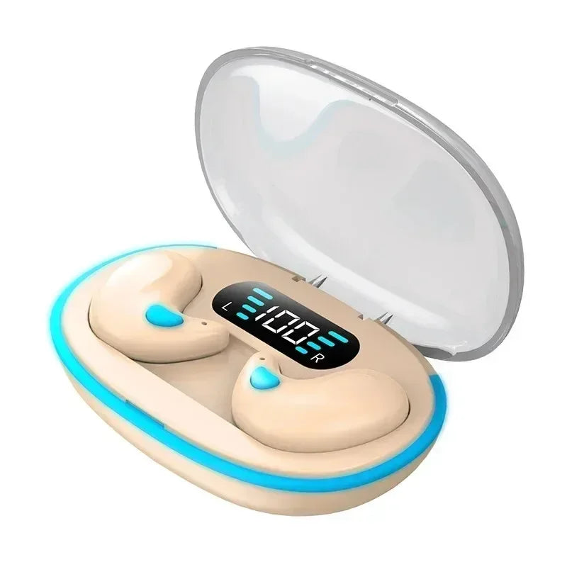 X55 Wireless Sleep Earphones - Invisible Bluetooth Earbuds for Side Sleepers, Passive Noise Reduction, Comfort All-Night