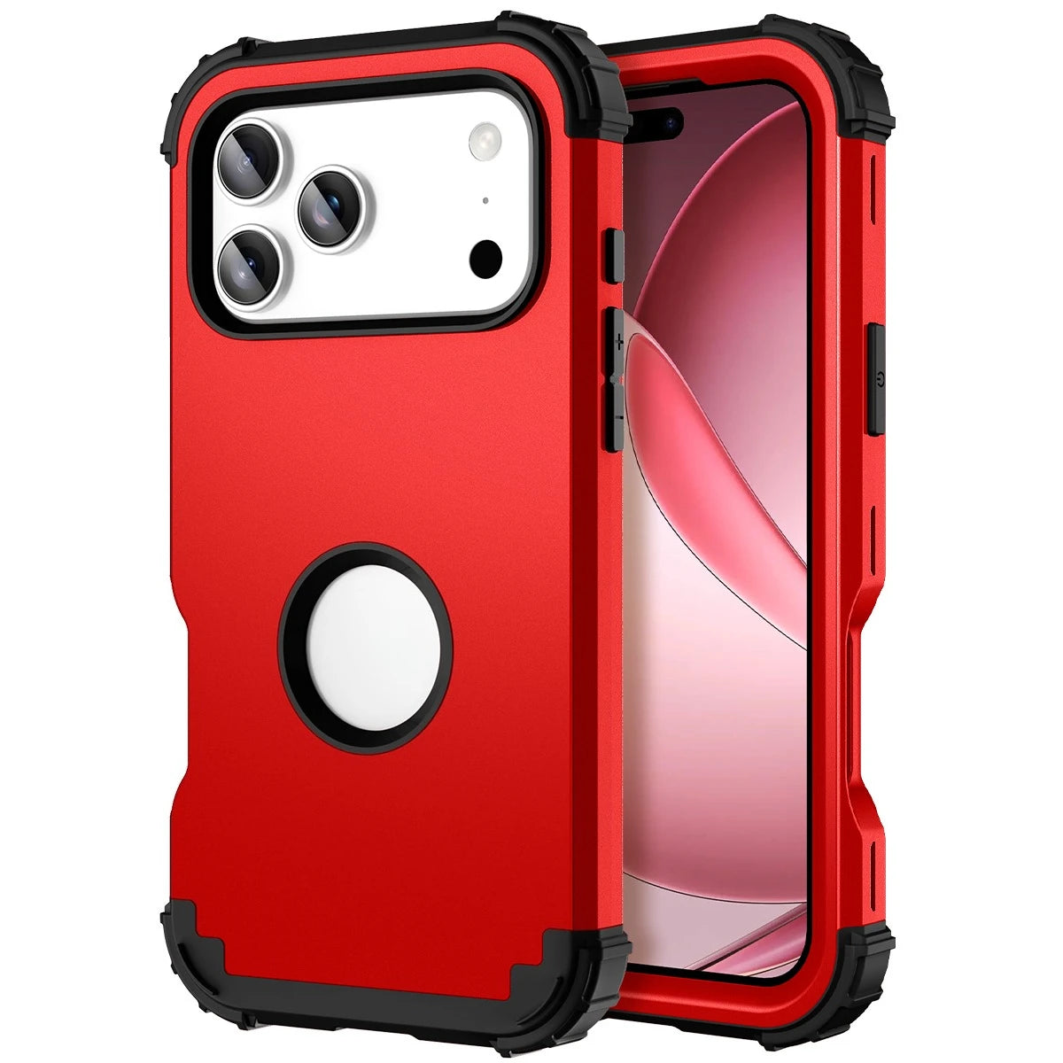 Heavy Duty Armor Defender Phone Case For iPhone 18 17 16 15 14 13 Pro Max Plus 17Air with Logo View Shockproof Protection Cover
