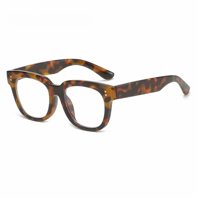 Anti-blue light square reading glasses, reading glasses for men and women, prescription reading glasses