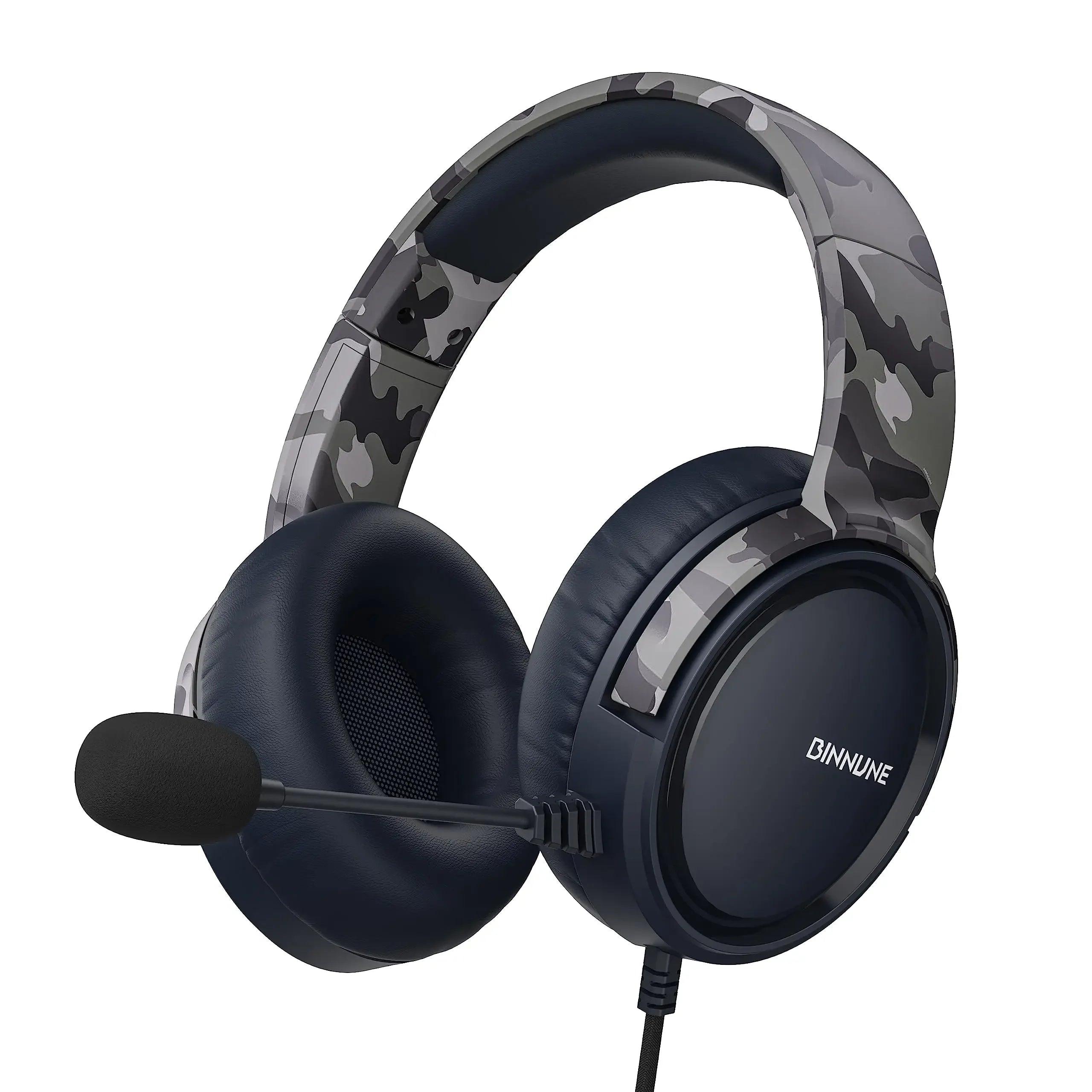 BINNUNE BG02 Headsets Gamer for PS4 PS5 Xbox Series X|S Xbox One PC Switch Wired Gaming Headphones for Playstation 5 Xbox 1