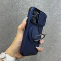 Heavy-Duty Rugged Armor Magnetic Bracket Phone Case For iPhone 18 17 16 15 14 13 12 11 Pro Max Slide Camera Protection Cover