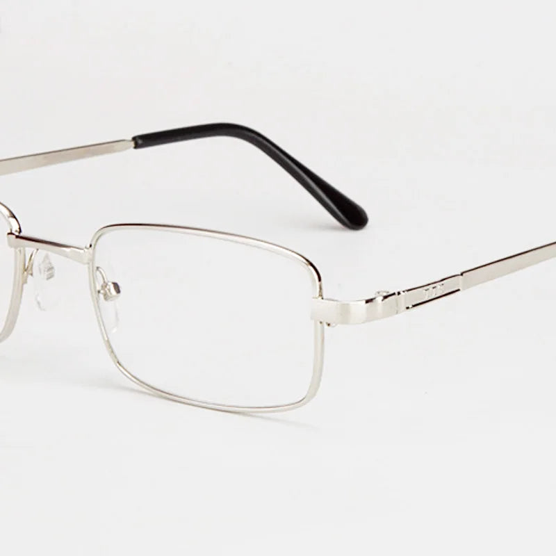 Reading Glasses Real Glass Lens Men Women Square Full Frame Presbyopic Glasses Anti-Scratch Diopter Eyewear +1.5 2.0 2.5
