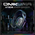 ONIKUMA Wireless Gaming Headset 2.4G/Wired/Bluetooth 3 Modes Bendable HD Mic Soft Ear Pads Immersive Sound for PC/PS4/5 GT808