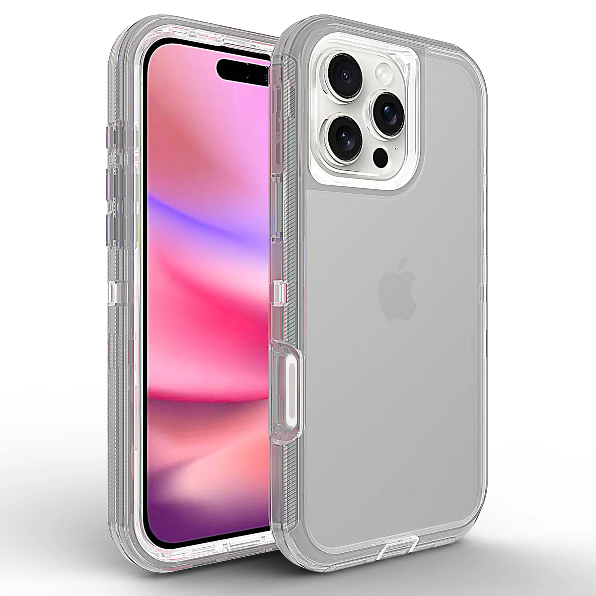 Case For iPhone 16 15 14 13 12 11 Pro Max Plus Xs Xr 8 7 Full 3 in 1 Shockproof Heavy Duty Anti-Scratch Rugged Clear Cover Funda