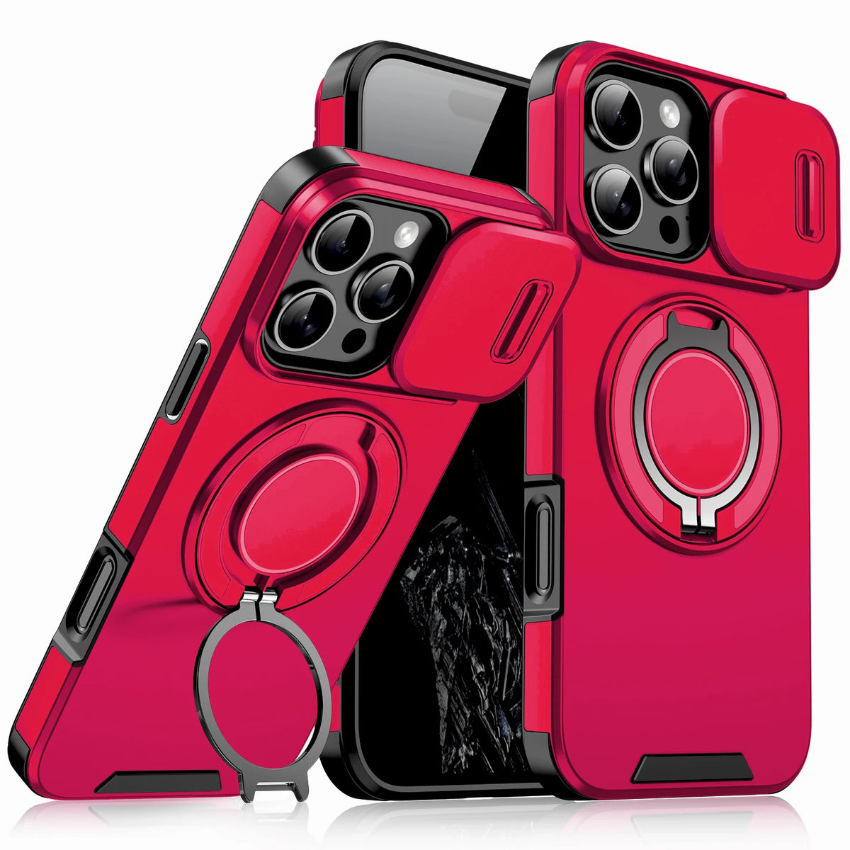 Shockproof Armor Case Cover For iPhone 18 17 16 15 14 13 12 11Pro Max 16Pro IPhone16 Stand Holder Surpport Car Mount Adsorption