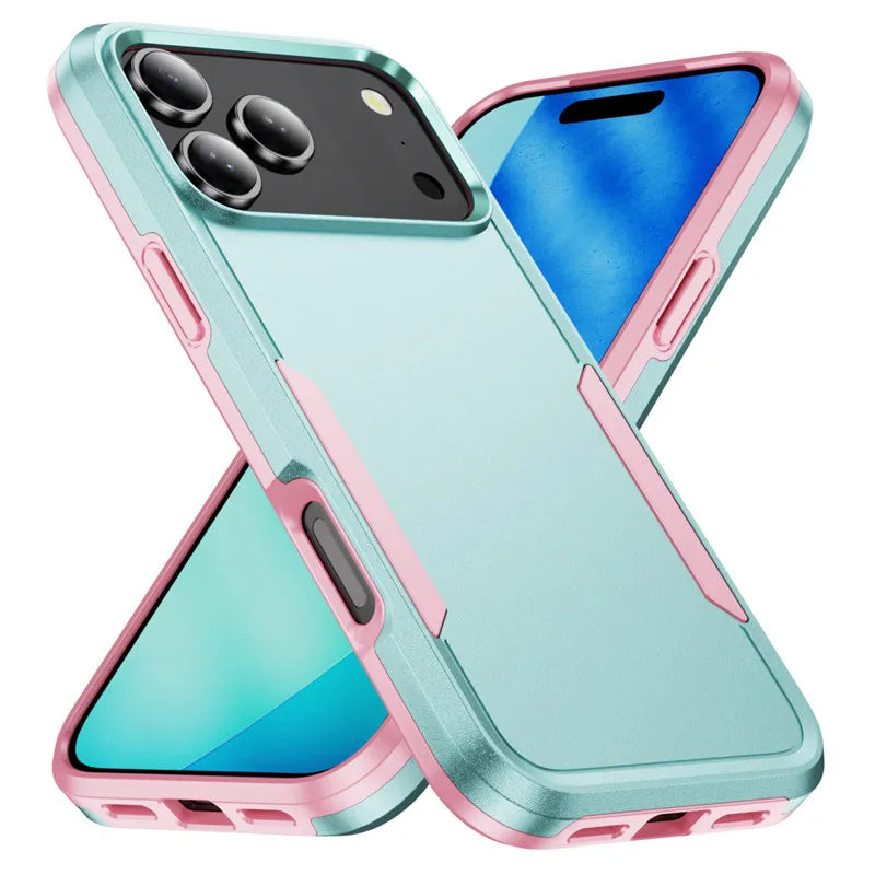 Heavy Duty Armor Shockproof Phone Case for IPhone 18 Promax 17 Air 16 15 14 Plus 13 12 11 Pro Max Hard PC Protector Back Cover