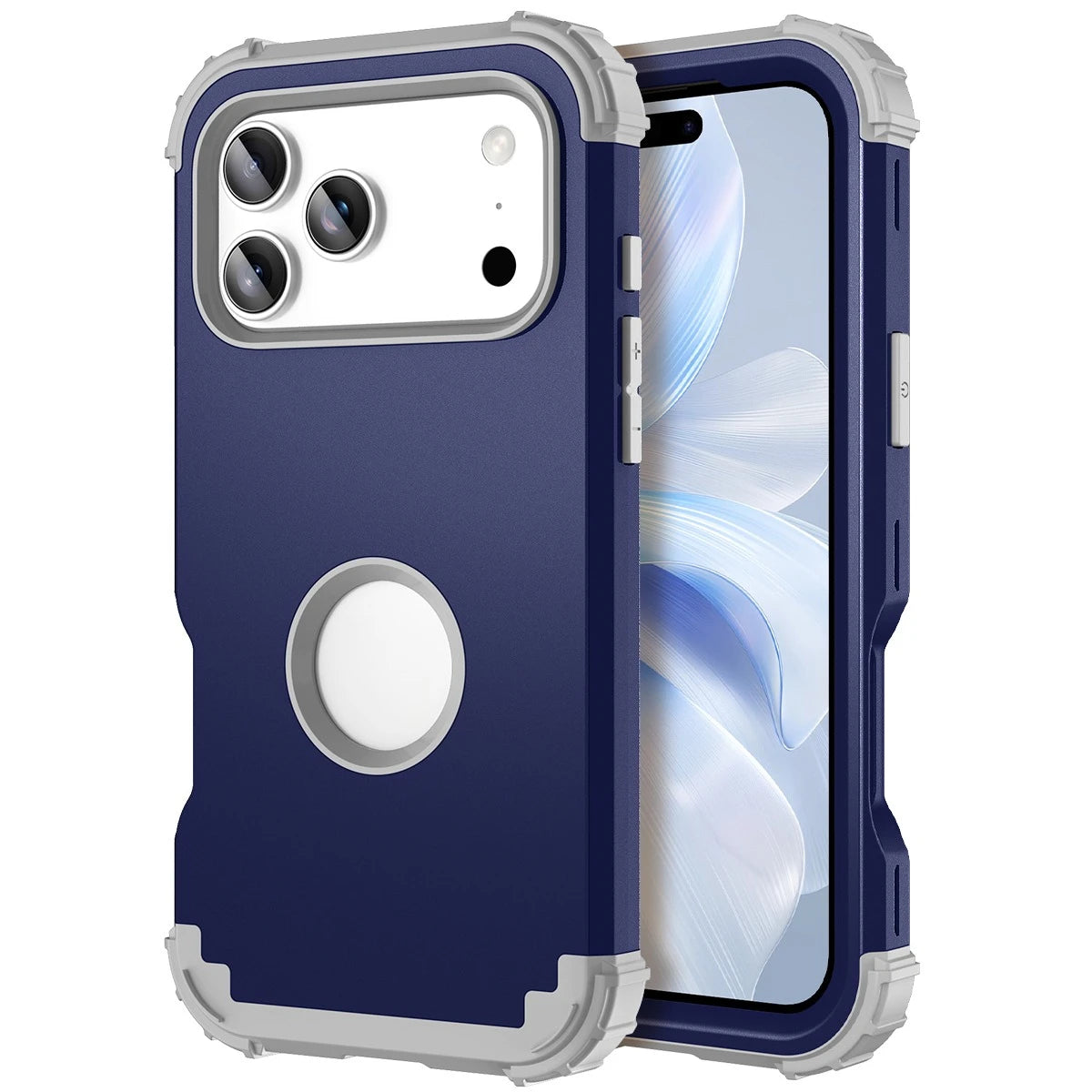Heavy Duty Armor Defender Phone Case For iPhone 18 17 16 15 14 13 Pro Max Plus 17Air with Logo View Shockproof Protection Cover