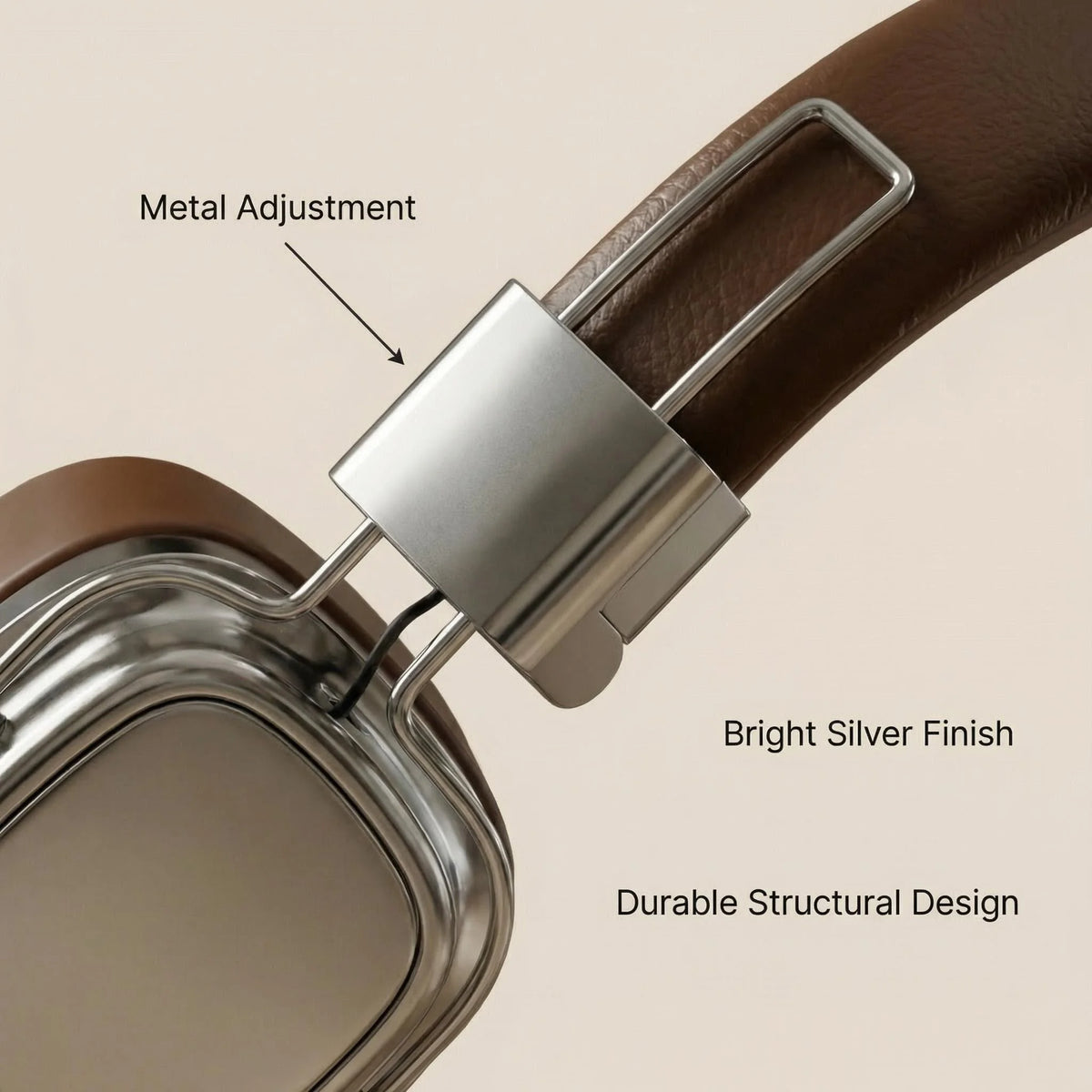 Retro Leather Over-ear Headphones Wireless Bluetooth 5.3 Foldable Noise Cancelling Stereo Music Headset With Cable For Phone PC