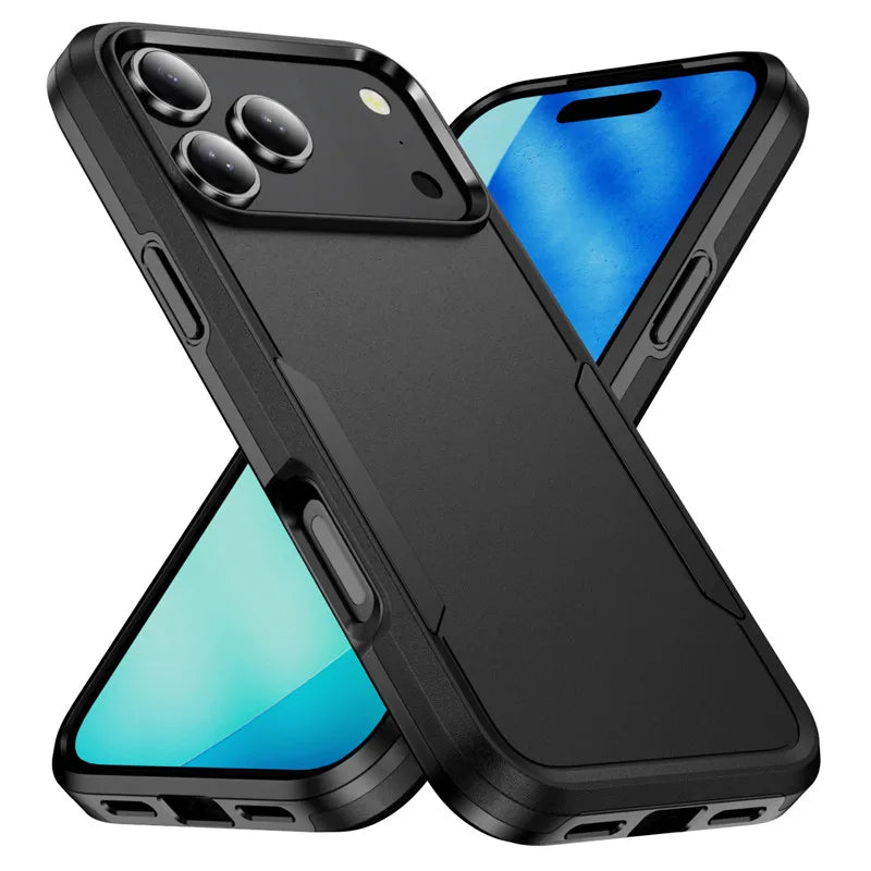 Heavy Duty Armor Shockproof Phone Case for IPhone 18 Promax 17 Air 16 15 14 Plus 13 12 11 Pro Max Hard PC Protector Back Cover