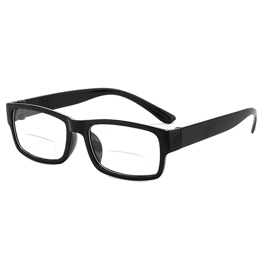 Progressive Multifocal Reading Glasses Black Frame Classic Men Smart Adjustment Focus Reading Glasses Far & Near Reading Glasses