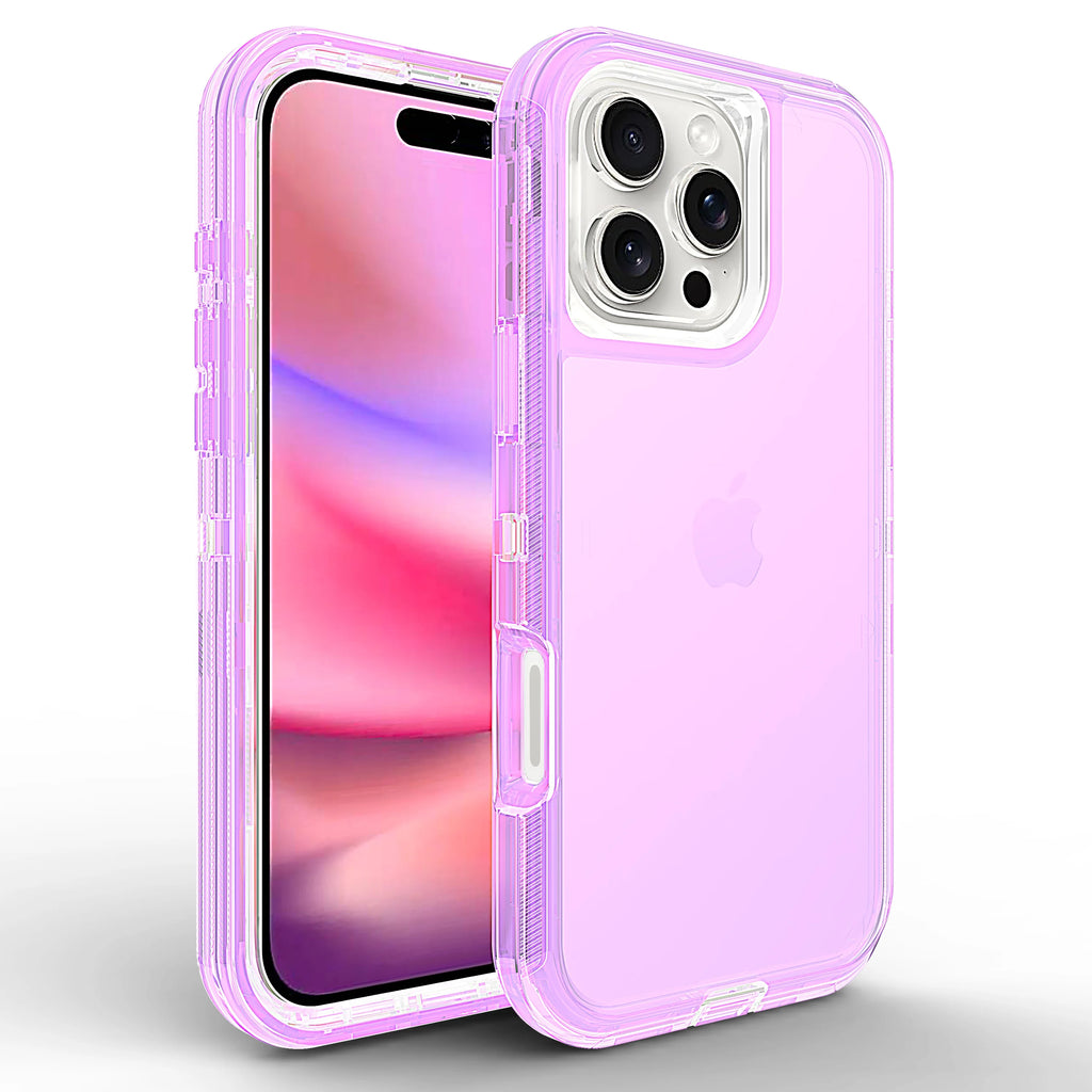 Case For iPhone 16 15 14 13 12 11 Pro Max Plus Xs Xr 8 7 Full 3 in 1 Shockproof Heavy Duty Anti-Scratch Rugged Clear Cover Funda