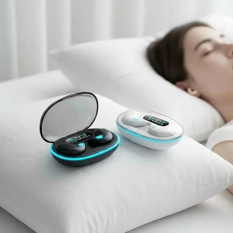 X55 Wireless Sleep Earphones - Invisible Bluetooth Earbuds for Side Sleepers, Passive Noise Reduction, Comfort All-Night