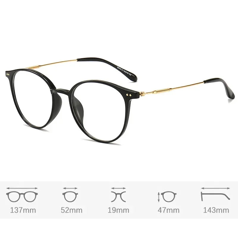 Luxury Brand Myopia Glasses Anti-Blue Light Computer Eyeglasses Women Fashion Prescription Near Sight Glasses Diopter 0 To -4.0