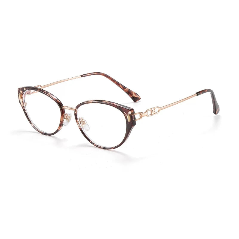 Fashionable Women's Reading Glasses with High-definition Anti Blue Light Reading Glasses and Retro Ultra Light Reading Glasses
