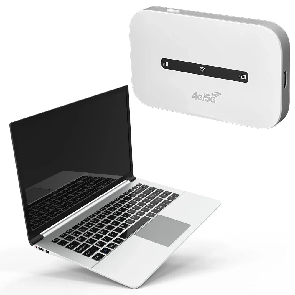 4G LTE Wireless Internet Router 3000mAh 150Mbps Modem Router Support 8 To 10 Users with SIM Card Slot for Home Office Car Travel