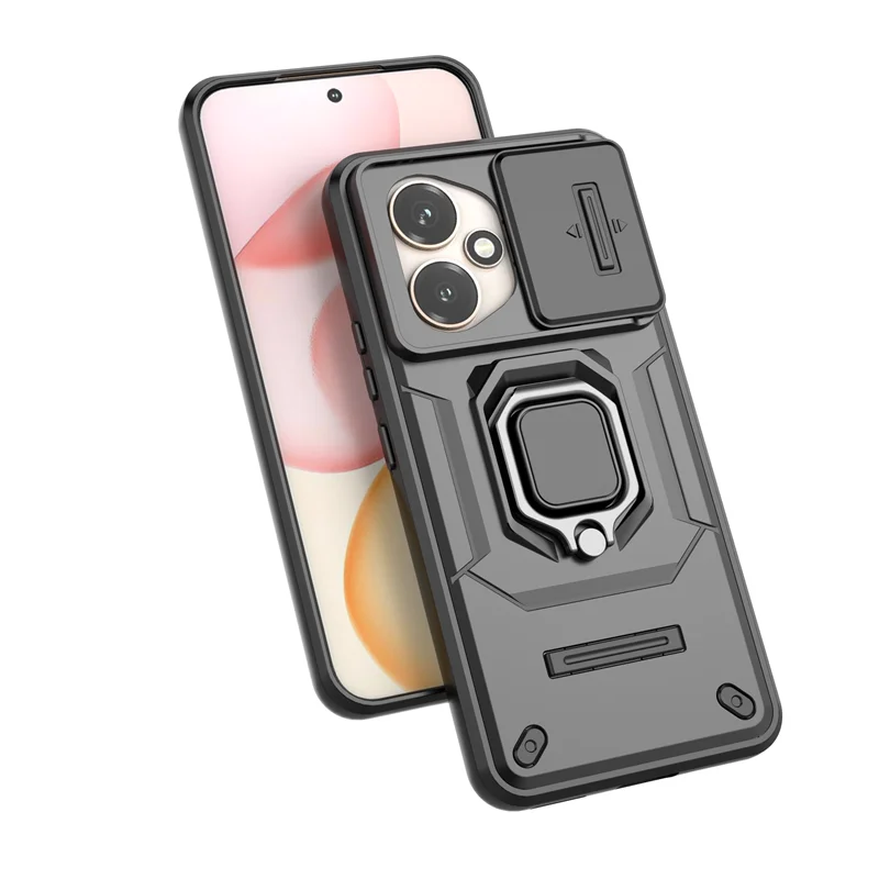 For Honor 400 Case Slide Windows Cover Honor 400 Funda Coque Battle Stand Holder Push Lens Shockproof Phone Case Honor 400