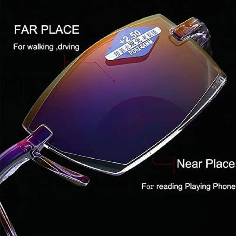 Men's Reading Glasses Smart Glasses With Automatic Adjustment Lens Dimming Glasse Women Anti-blue Light +1.0-+4.0 Reading Mirror