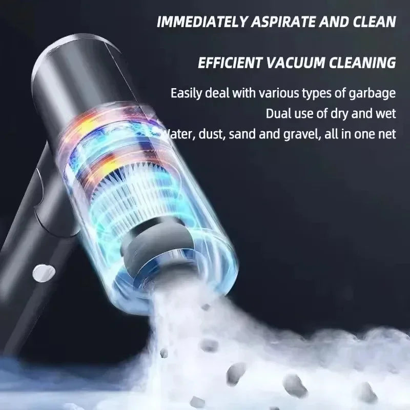 2900000 PA Car Vacuum Cleaner Powerful 4 In1 Clean Machine USB Rechargeable Wireless Blowing Suction Portable Vacuum Cleaner