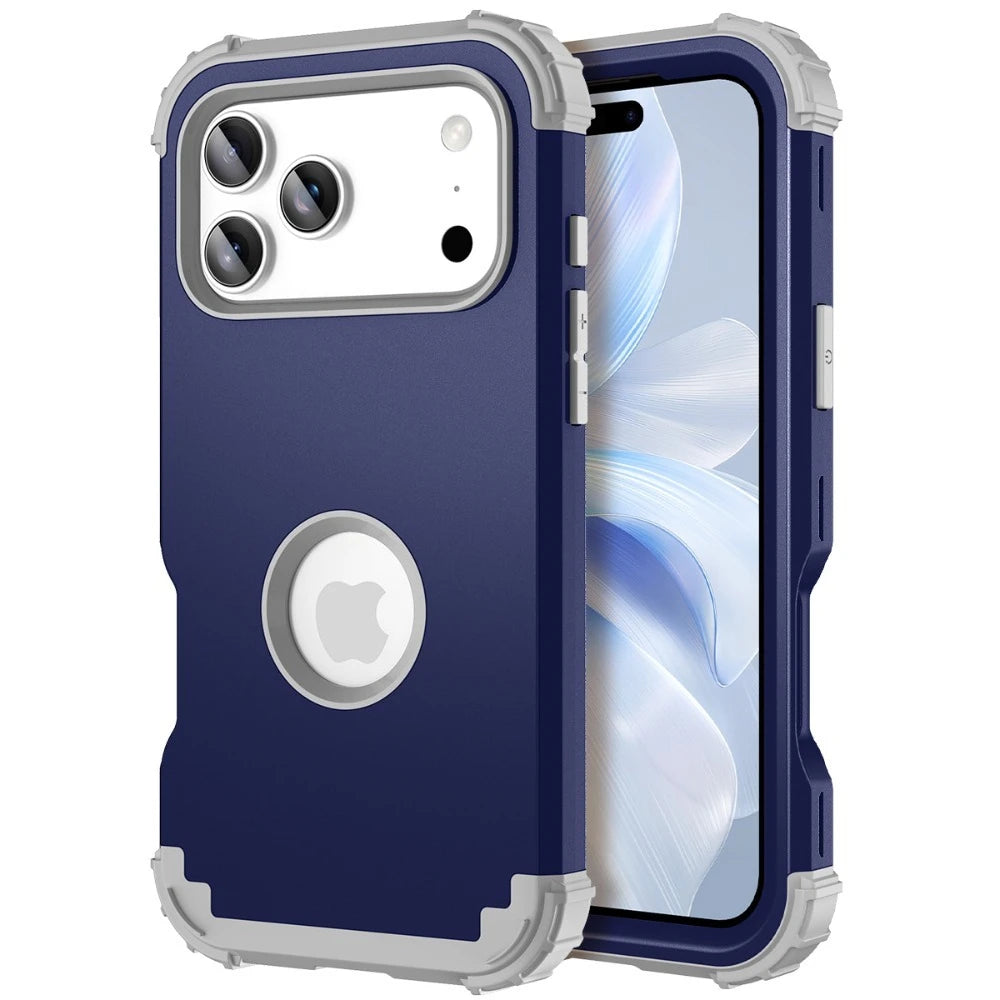 Heavy Duty Armor Defender Phone Case For iPhone 18 17 16 15 14 13 Pro Max Plus 17Air with Logo View Shockproof Protection Cover