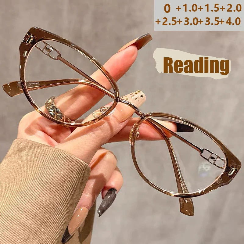 New Style Women's Reading Glasses For Middle-aged And Elderly People Fashionable Anti-blue Light Reading Glasses JH5032