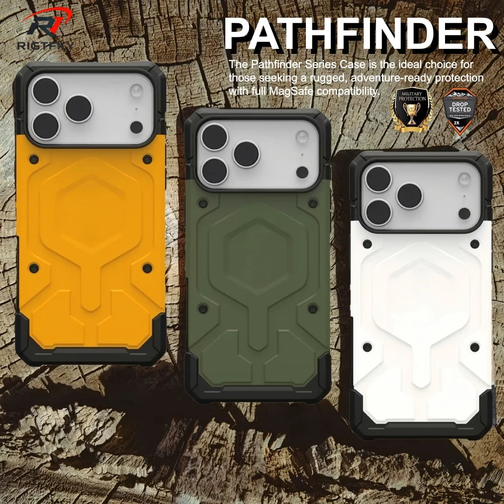 Original Military Heavy Armor Shockproof Phone Case For Iphone 17 Pro Max Air 16 15 14 13 12 Magnetic Rugged Protective Cover