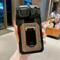 Phone Case For iPhone 17 16 15 14 13 Pro Max Plus Heavy Duty Protection With Sliding Camera Cover And Card Clip Cover Shockproof