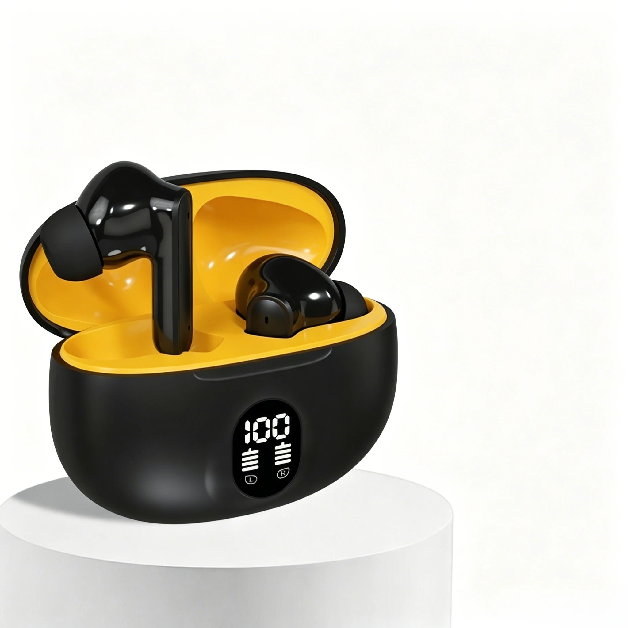 Mini Slim TWS Wireless Bluetooth Earbuds Noise Isolation Long Playtime Battery Built-In Mic for Hands-Free Calls Music Streaming