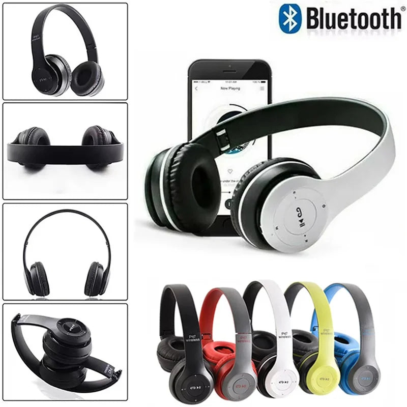 Wireless Bluetooth 5.0 Headphone With HD Mic Noise Cancelling Headsets Stereo Sound Earphones Sport Gaming Headphones For iPhone