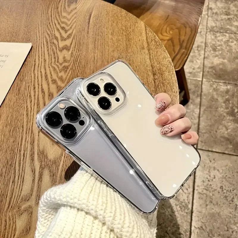 5-pack TPU soft transparent phone cases suitable for iPhone 17, 16, 15, 14, 13, 12, 11 Pro Max, 17 Air, 16, 15, 14 Plus, 13, 12