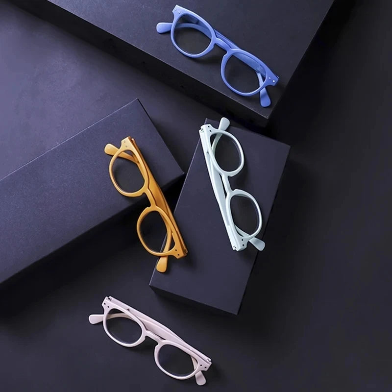 Reading Glasses for Men/Women,Style Design Round Frame,Spring HInge Lightweight Prescription Readers Eyeglasses
