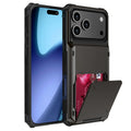 Case For iPhone 18 Pro Max 18 Pro 17 Pro Max 17 Pro Card Holder Heavy Duty Wallet Hidden Flip Slot Protective Hard Back Cover