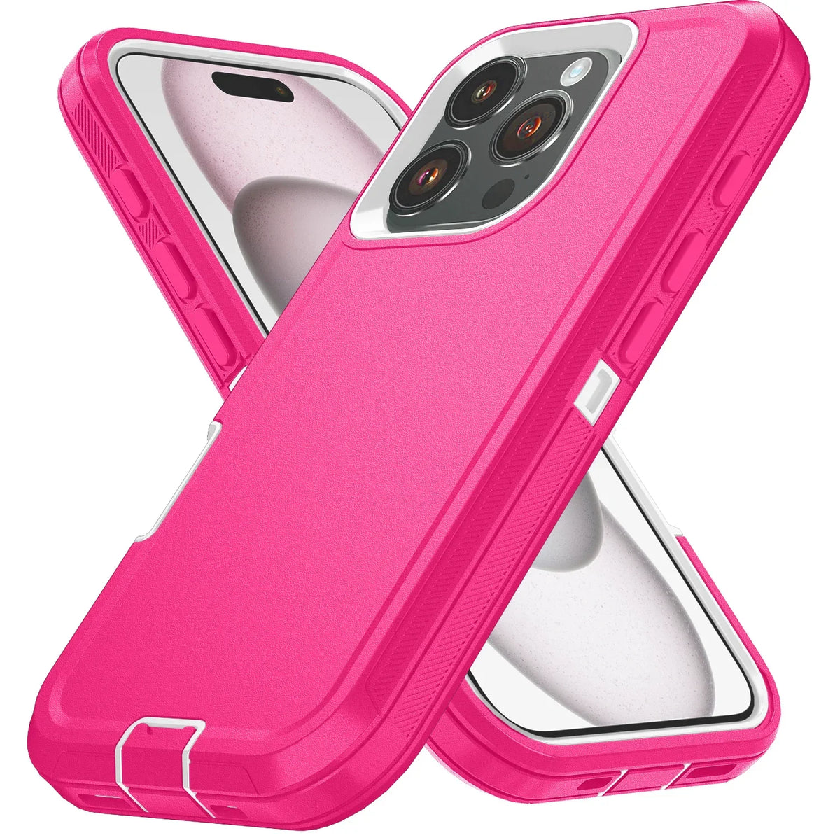 3-in-1 Heavy Duty Shockproof Armor Box Phone Cases for IPhone 18 17 Pro Max Air 16 E 15 14 Plus Dustproof Hard PC+TPU Back Cover