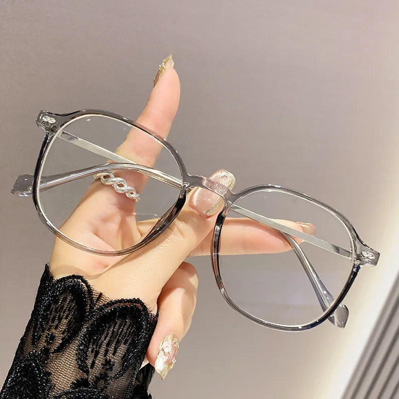 Anti-blue Light Glasses Reading Glasses Trendy Women's Large Frame Glasses Frame Fashionable Reading Glasses 6080