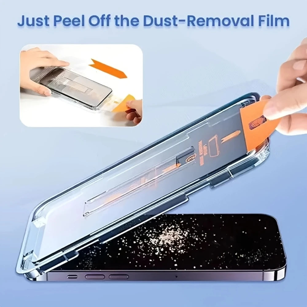1-5pcs Privacy Full Coverage 9H Tempered Glass Screen Protector for iPhone 17 16 15 14 13 12 11 Pro Max Series, Easy to Install