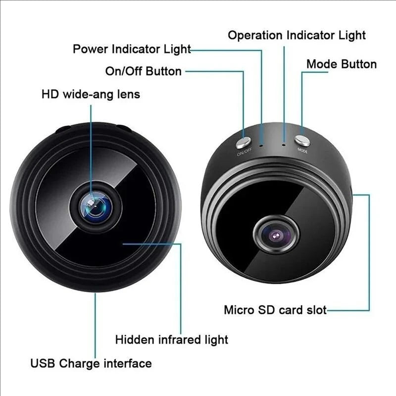 A9 1080P HD Wifi Mini Camera Surveillance Cameras Sensor Camcorder Web Video Smart Home Safety Wireless Security Camera