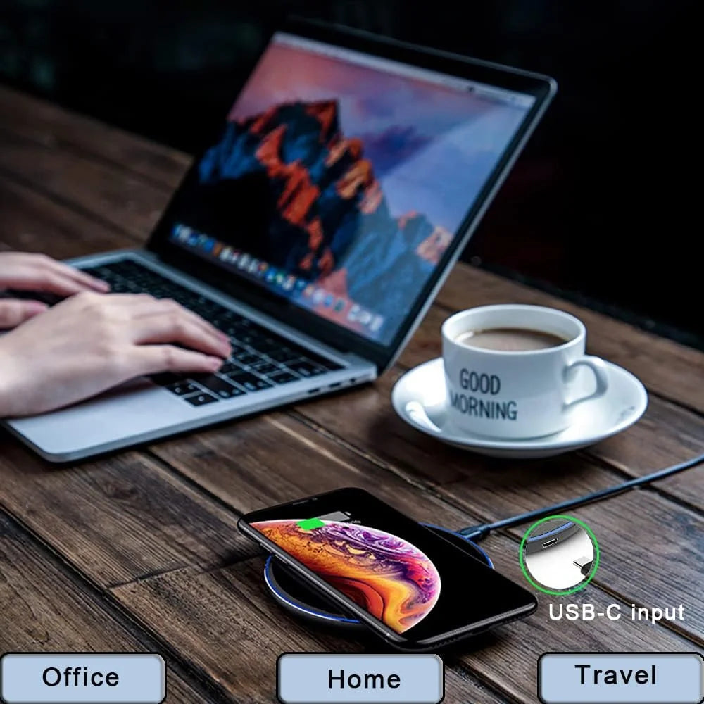 15W Fast Magnetic Wireless Charger | for IPhone17 16 15 14 13 Pro XS Max Mini X XR, USB Connector, Travel Operating Voltage ≤36