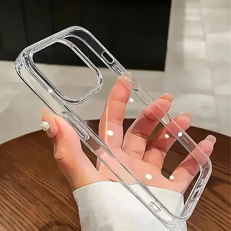 5-pack TPU soft transparent phone cases suitable for iPhone 17, 16, 15, 14, 13, 12, 11 Pro Max, 17 Air, 16, 15, 14 Plus, 13, 12