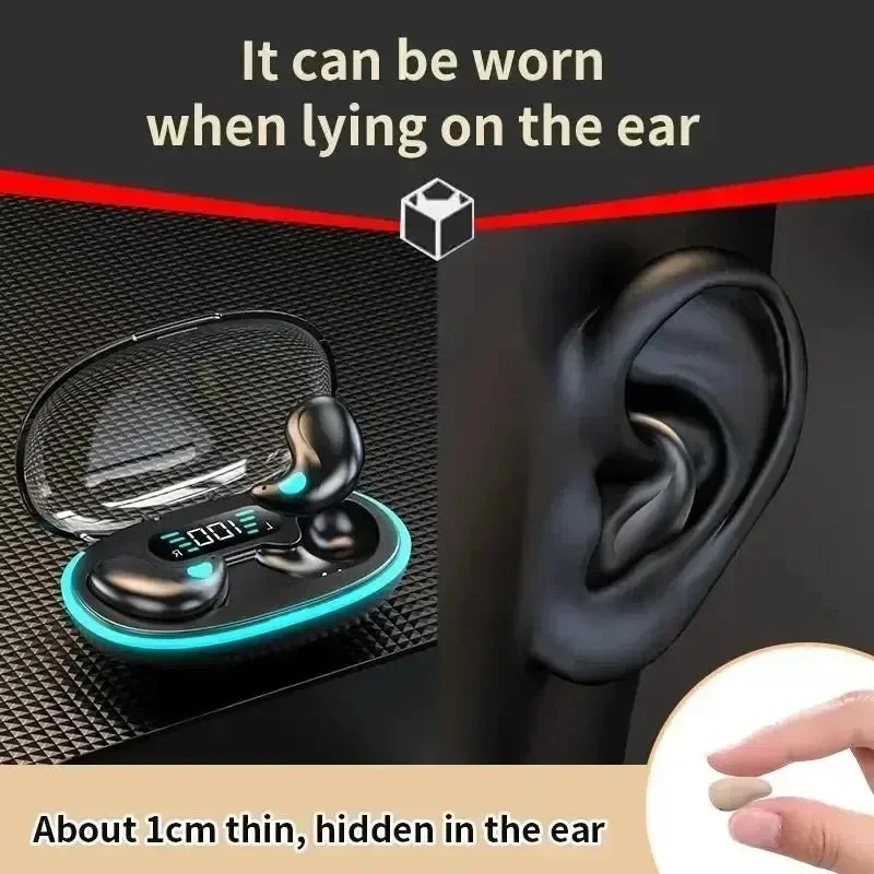 X55 Wireless Sleep Earphones - Invisible Bluetooth Earbuds for Side Sleepers, Passive Noise Reduction, Comfort All-Night