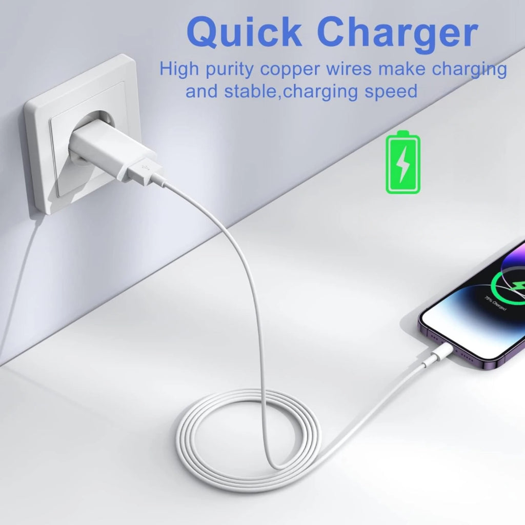 3PCS USB Fast Charging Cable For iPhone 6 6S 7 8 14 Plus X XR XS Max 11 12 13 Mini 14 Pro Max SE Rapid Charge USB Data Cables