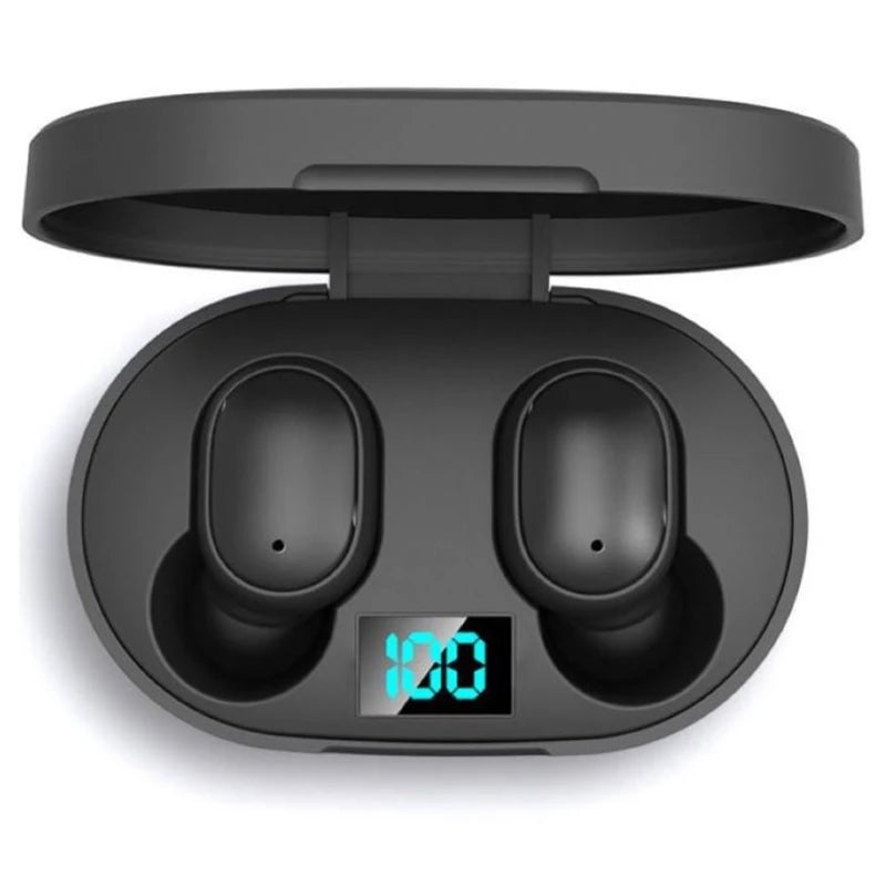 Air E6S TWS Bluetooth Earphones 5.2 Wireless Headphones with Mic Charging Box Handsfree Earbuds for Noise Reduction Headset