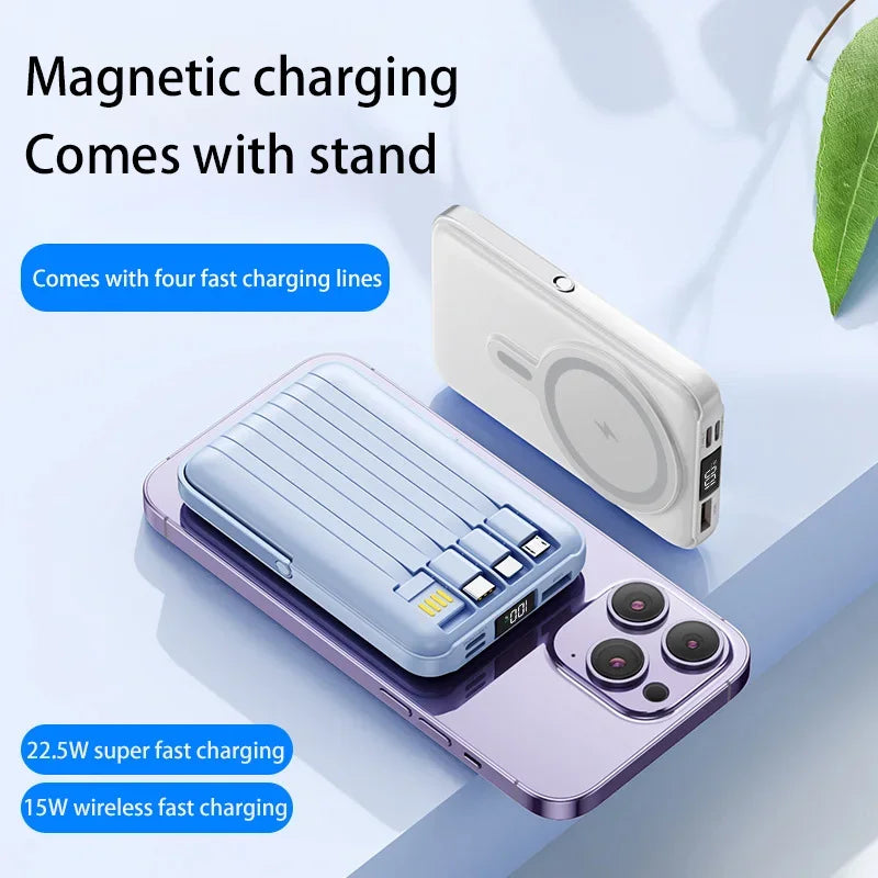 OnePlus Power Bank 200000mAh Portable Auxiliary Spare External Magnetic Battery Pack Wireless Charger For iPhone Xiaomi